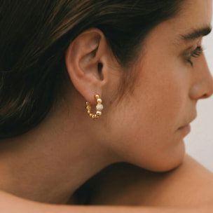 Pendientes Lordae acabado oro amarillo 18k