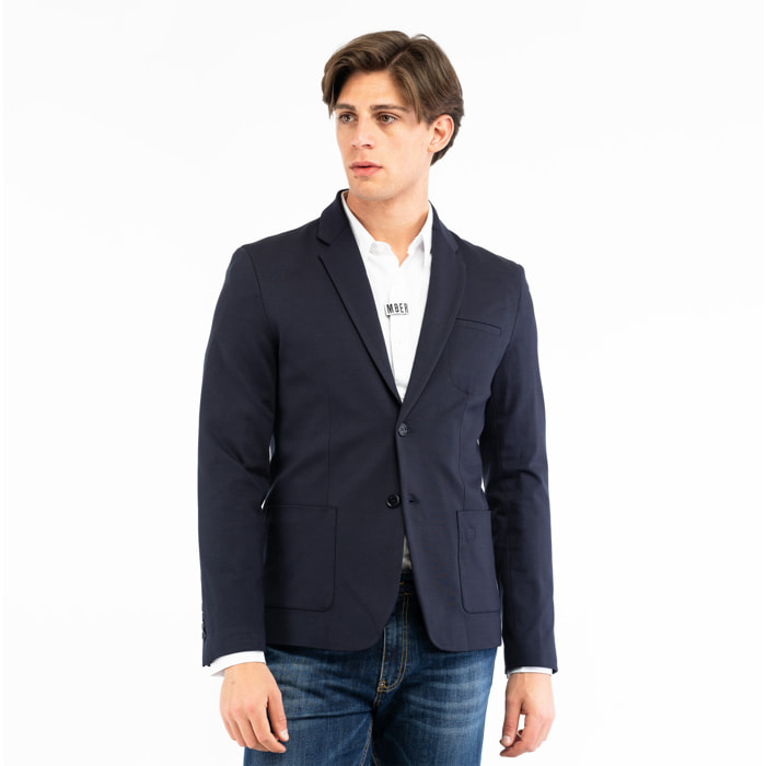 BIKKEMBERGS giacca uomo dress blue