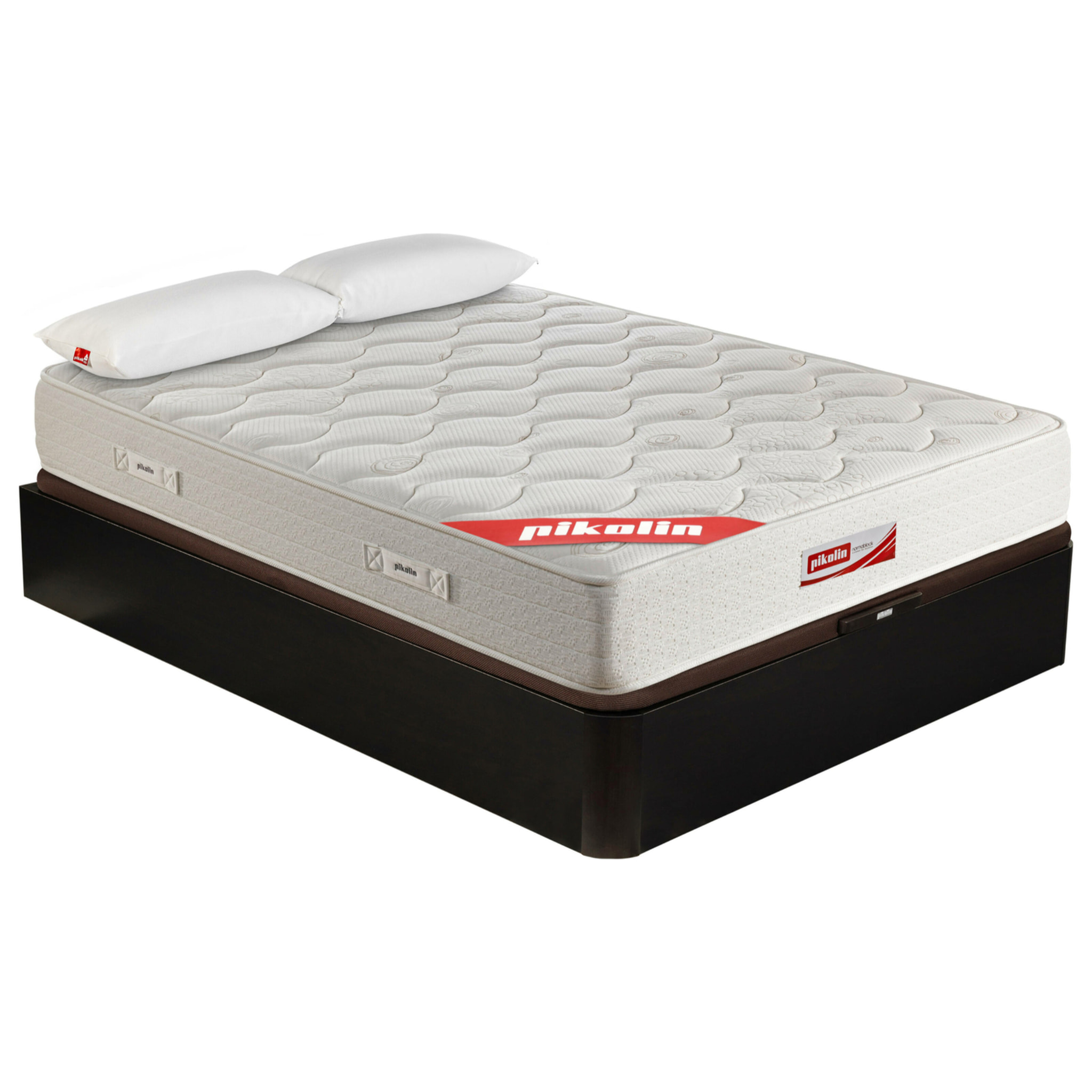 Colchón Muelles y Visco + Canapé Abatible + Almohada de fibra | ENVIO, MONTAJE Y RETIRADA INCLUIDO | Normablock®