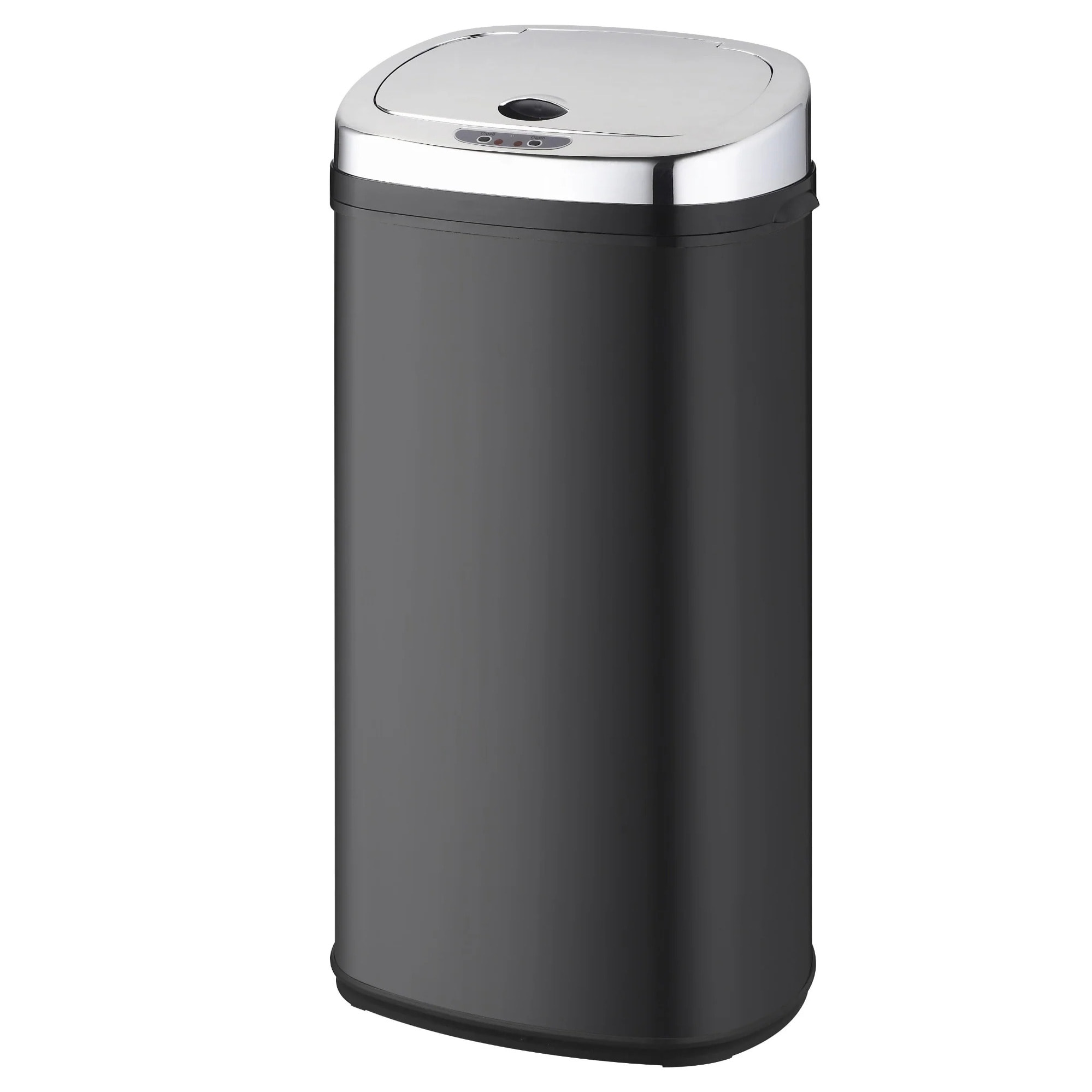 Poubelle automatique inox LARGO noir 42L
