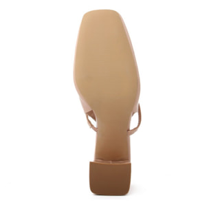 Slingback Donna colore Beige-Altezza tacco:9cm