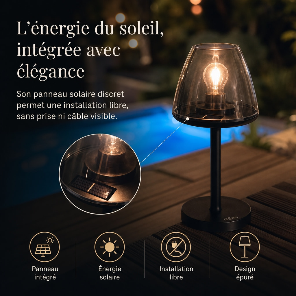 EZIlight® Solar lamp one - Pack de 2 lampes
