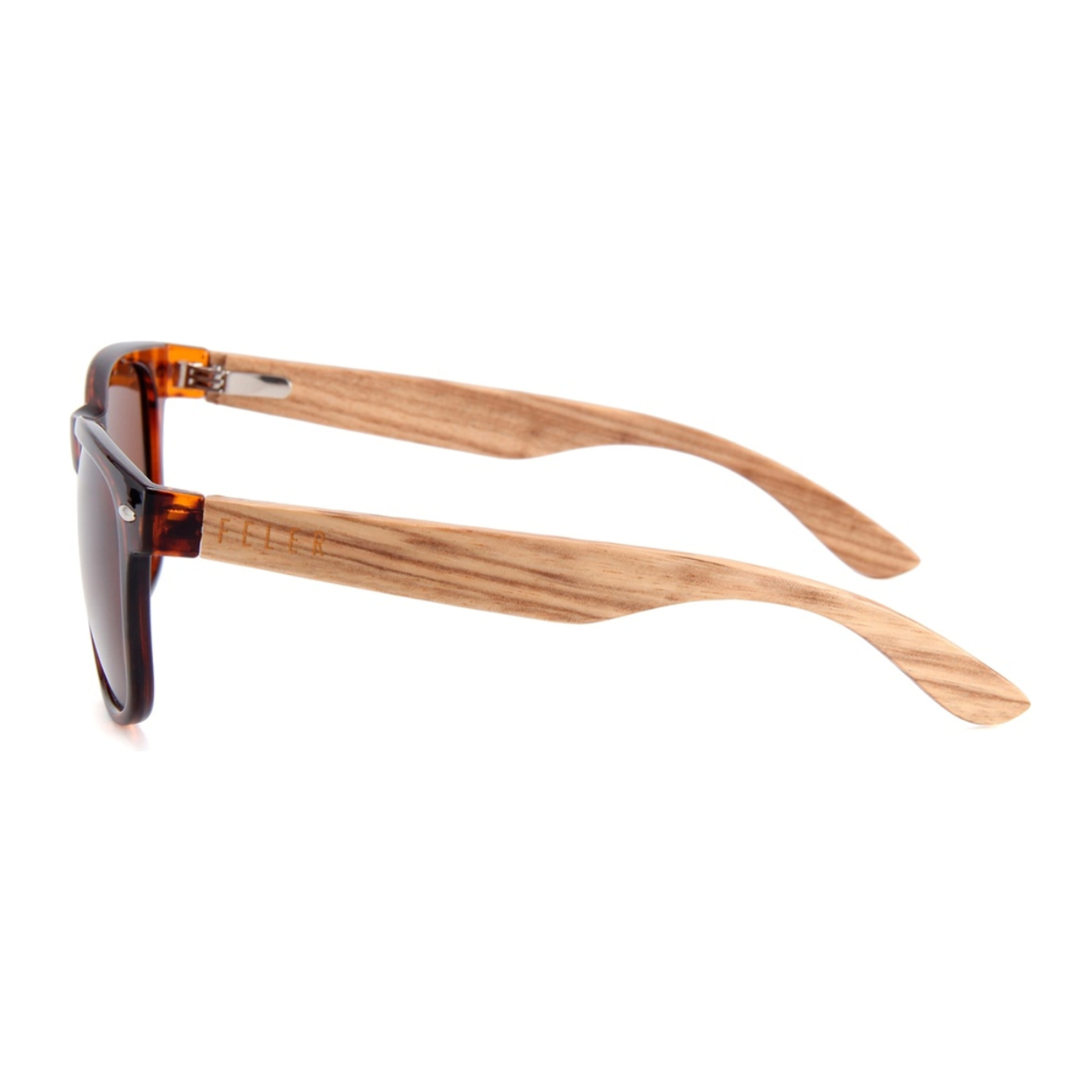 Gafas de Sol Feler 1501-7 Polarizadas de Madera Unisex 52 mm
