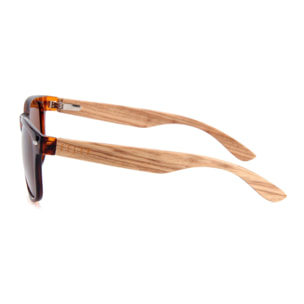 Gafas de Sol Feler 1501-7 Polarizadas de Madera Unisex 52 mm