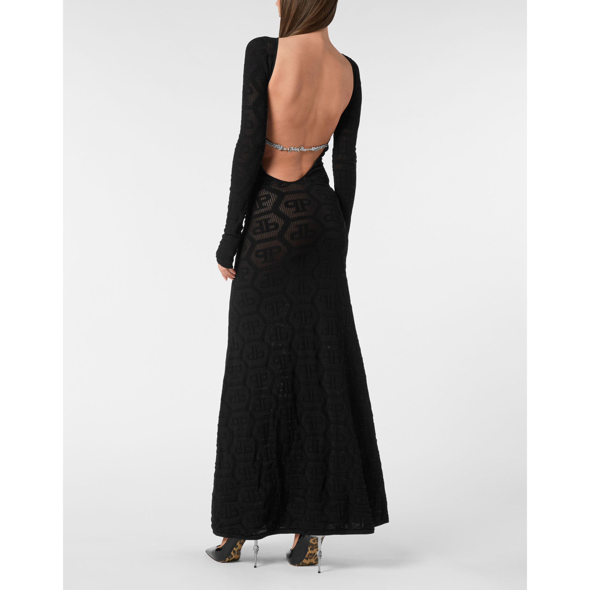 PHILIPP PLEIN Vestido largo MONOGRAM