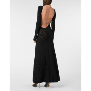 PHILIPP PLEIN Vestido largo MONOGRAM