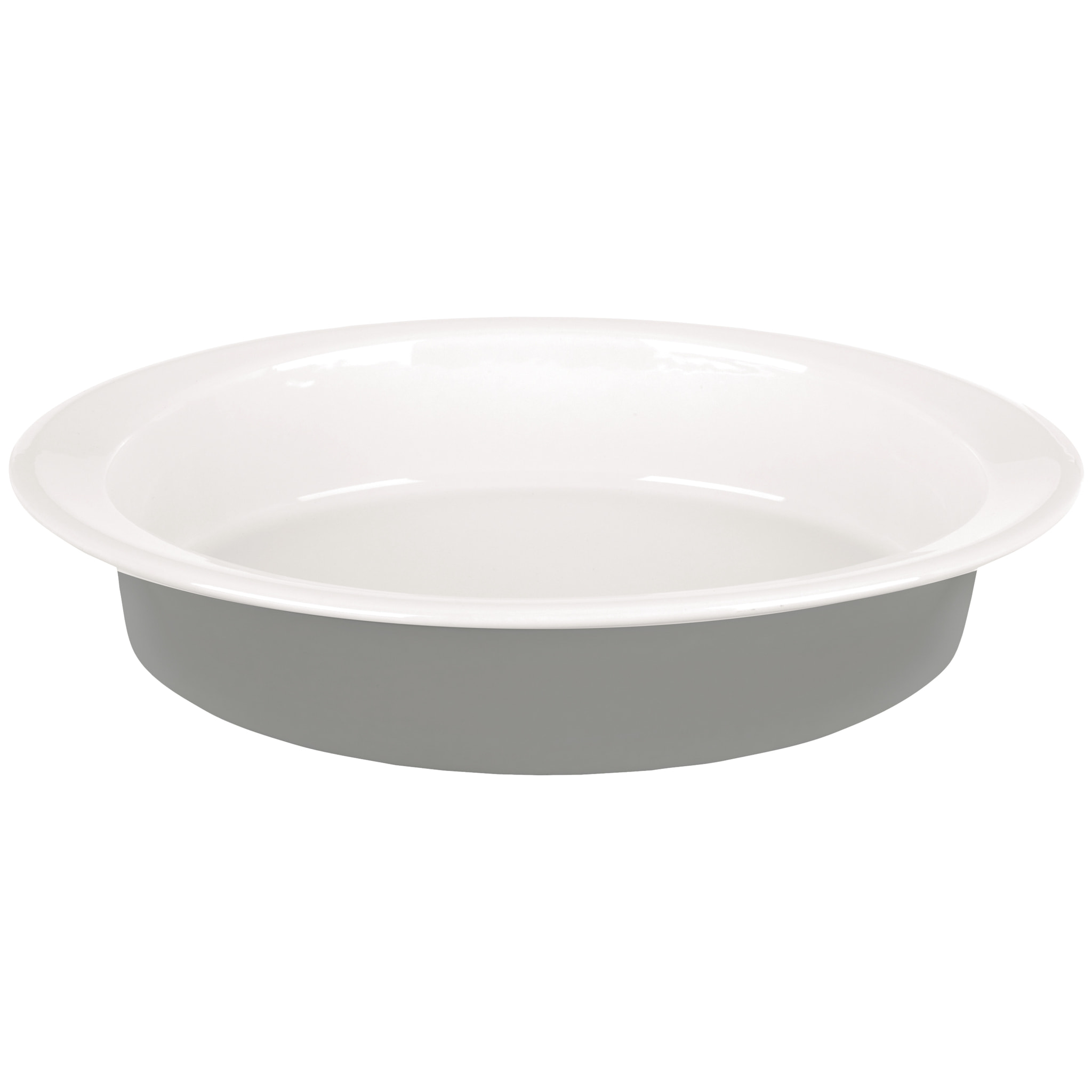 Bateria de cocina 7 piezas de acero vitrificado apta para induccion Magefesa con fuente oval 36cm en gres Masterpro Gravity