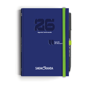 Agenda Smemoranda Racconti 2026 Settimanale 12 mesi , B6, blu notte
