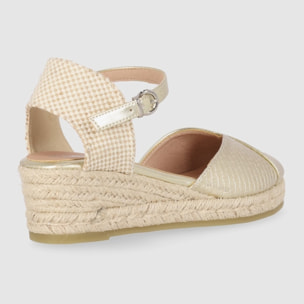 Sandalias - Oro - Tacón: 5 cm