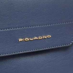 Piquadro Zainetto porta iPad®mini in pelle schermato con protezione RFID