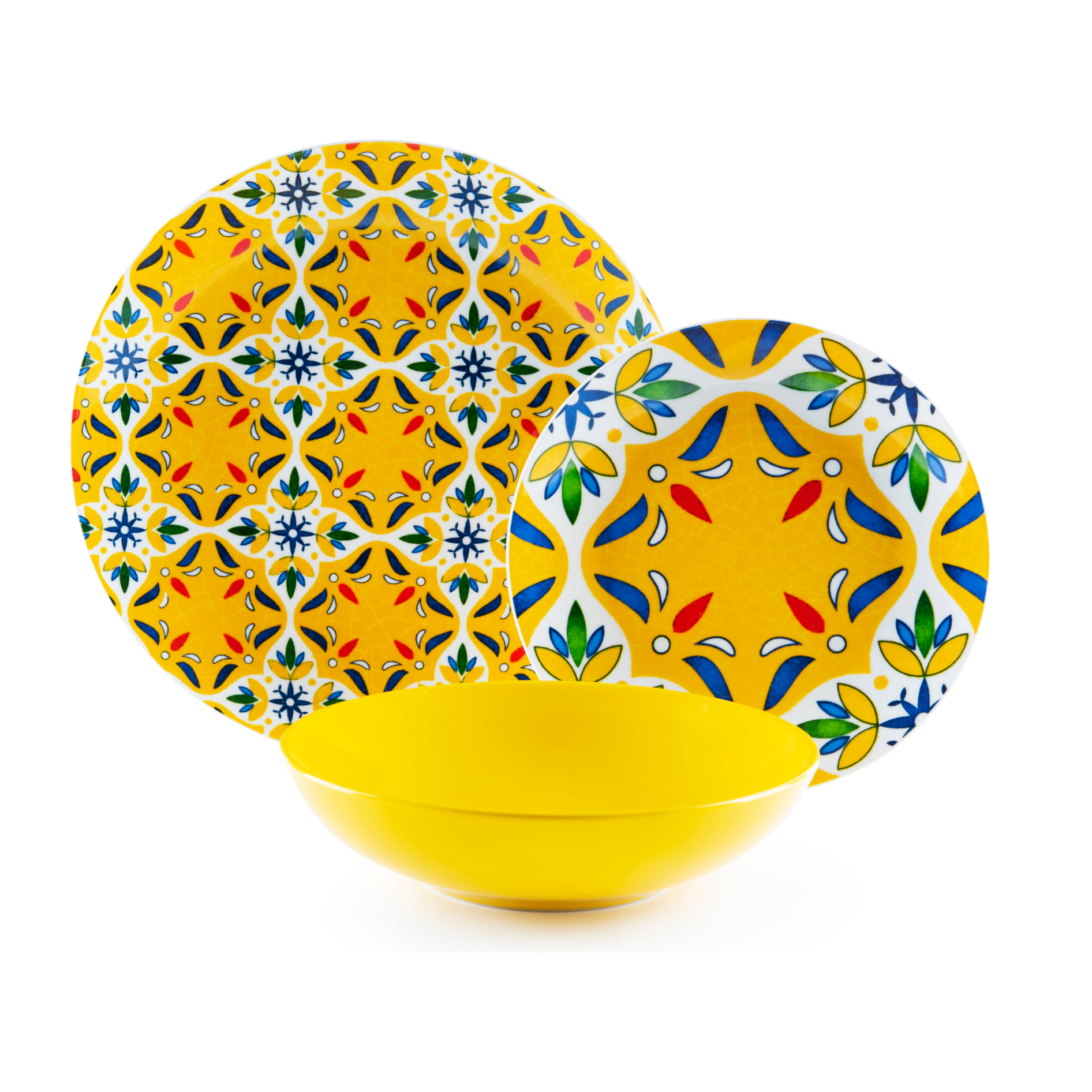 Servizio piatti 18 pezzi Excelsa – Ankara, Porcellana Multicolore