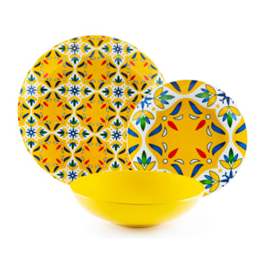 Servizio piatti 18 pezzi Excelsa – Ankara, Porcellana Multicolore