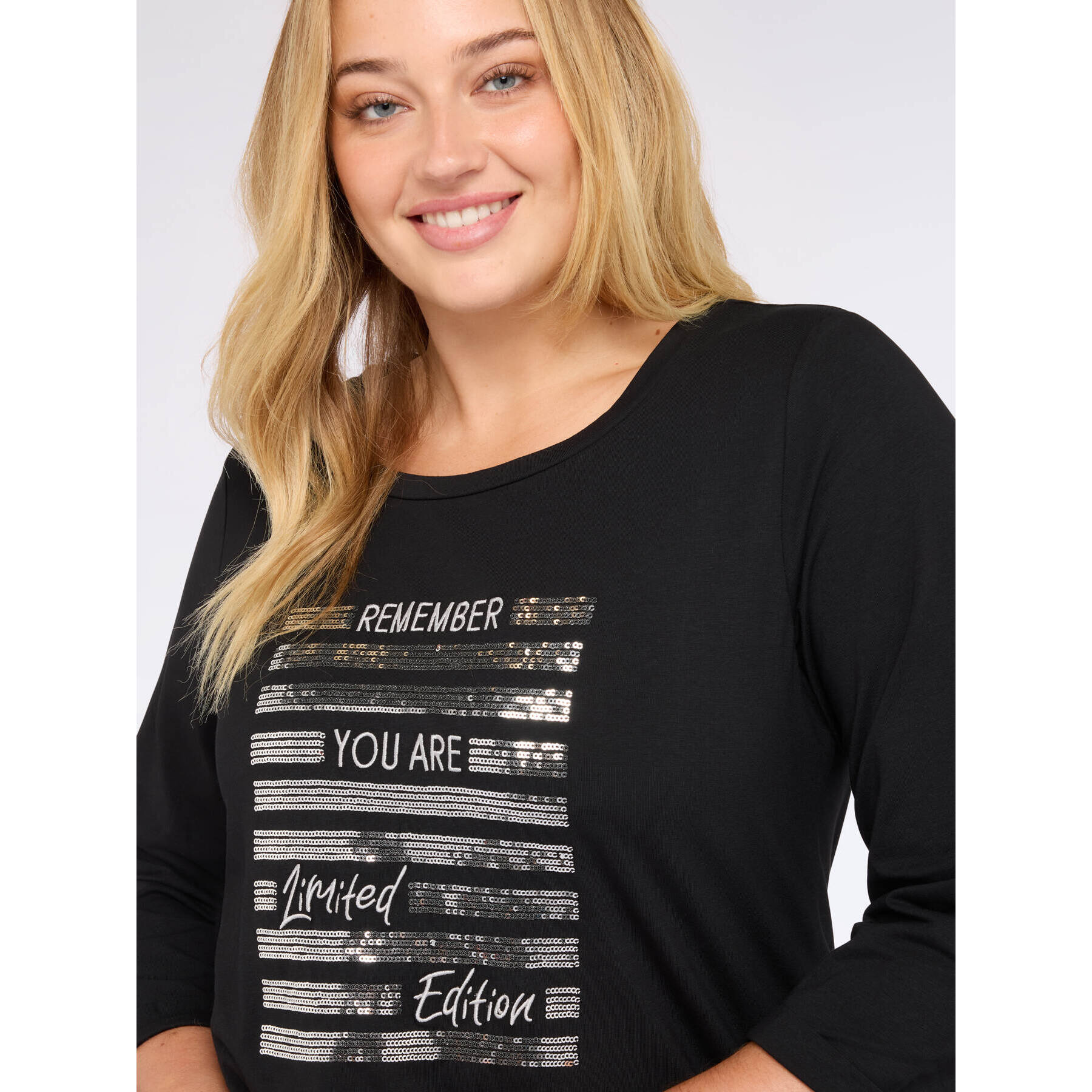 Fiorella Rubino - Camiseta con frase motivacional brillante - Negro