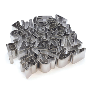 EMPORTE-PIECE INOX ALPHABET X26