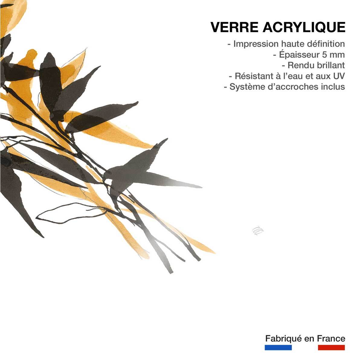 Tableau orange bambou Tableau plexiglas