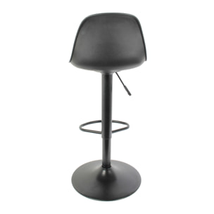 Tabouret De Bar Isak Noir - Lot De 2