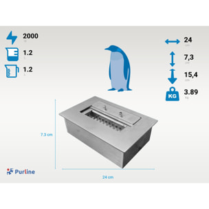 Bloc de combustion avec fibre céramique et régulateur de flamme 1.2L