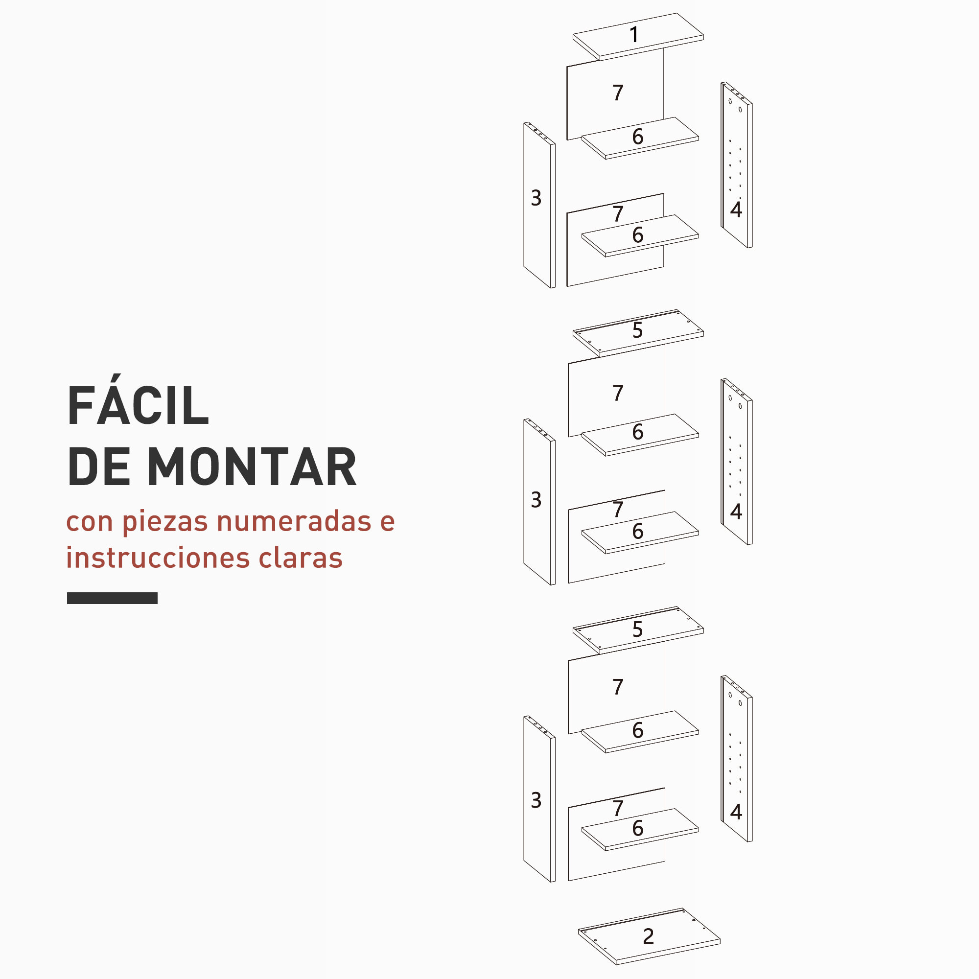 Estantería para CDs y DVDs Soportes para CD Estrechos con 9 Compartimentos Estantes Ajustables para Salón Oficina 33x24x140 cm Blanco