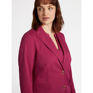 Fiorella Rubino - Blazer con bottoni gioiello - Rosso