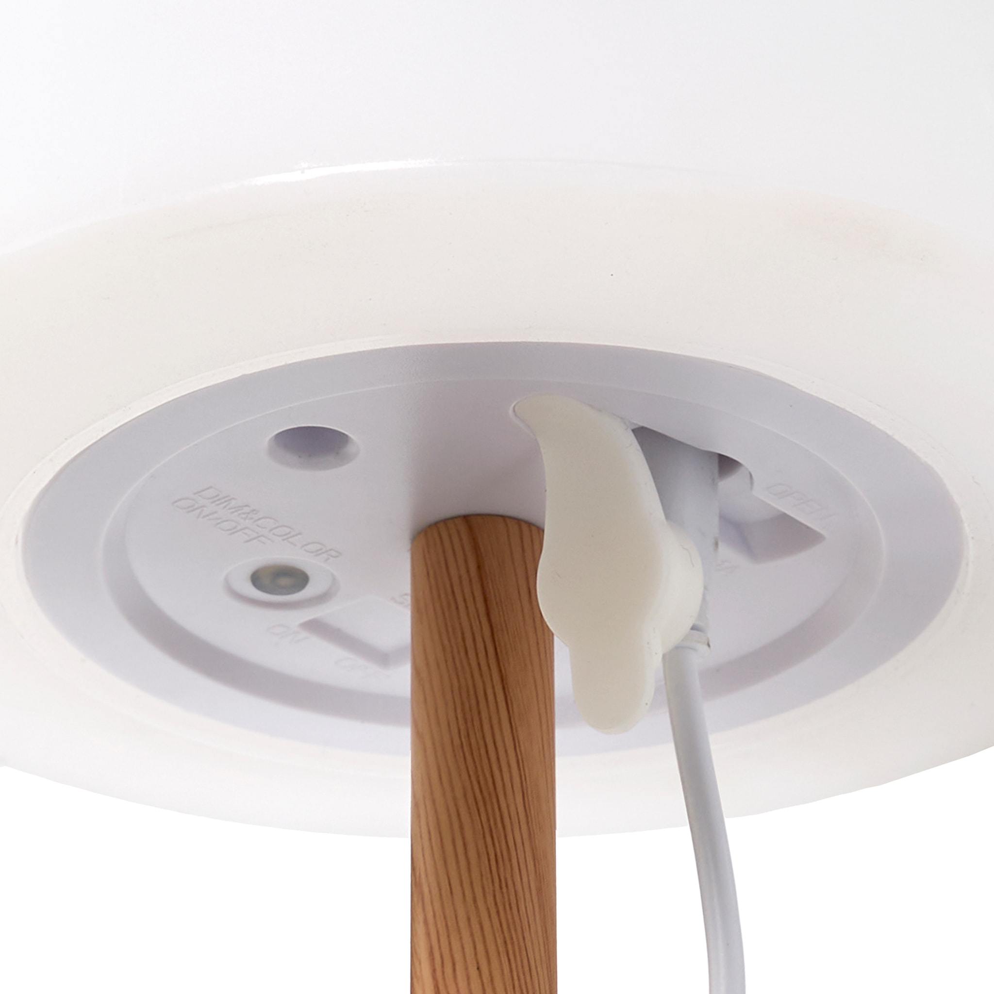 Lampe Effet Bois Rechargeable Ip44 H40cm