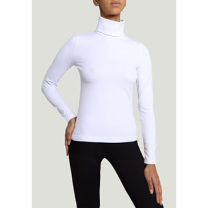 Top a maniche lunghe a collo alto Turtleneck Top Long Sleeves