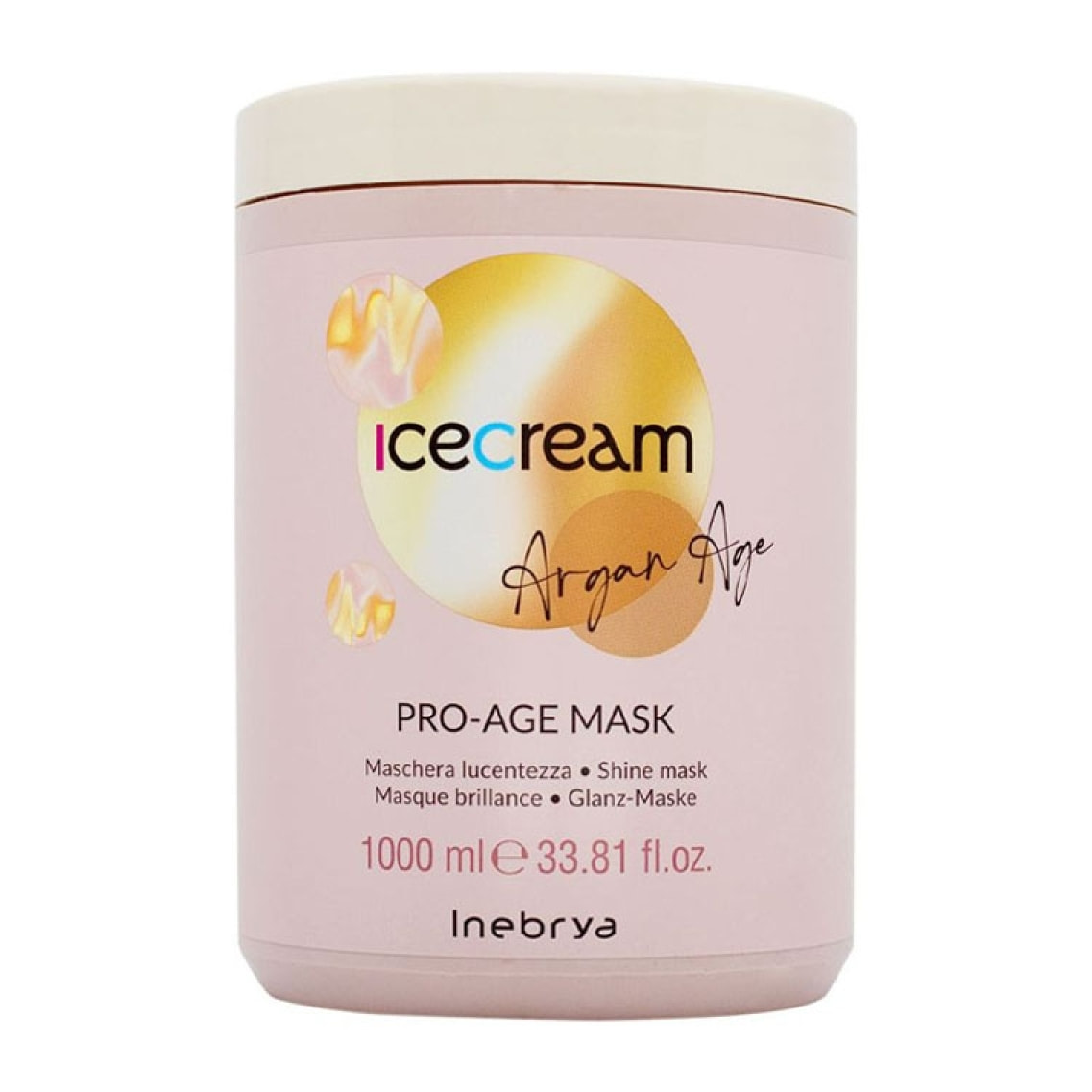 INEBRYA Ice Cream Argan Age Mask Olio Di Argan 1000ml