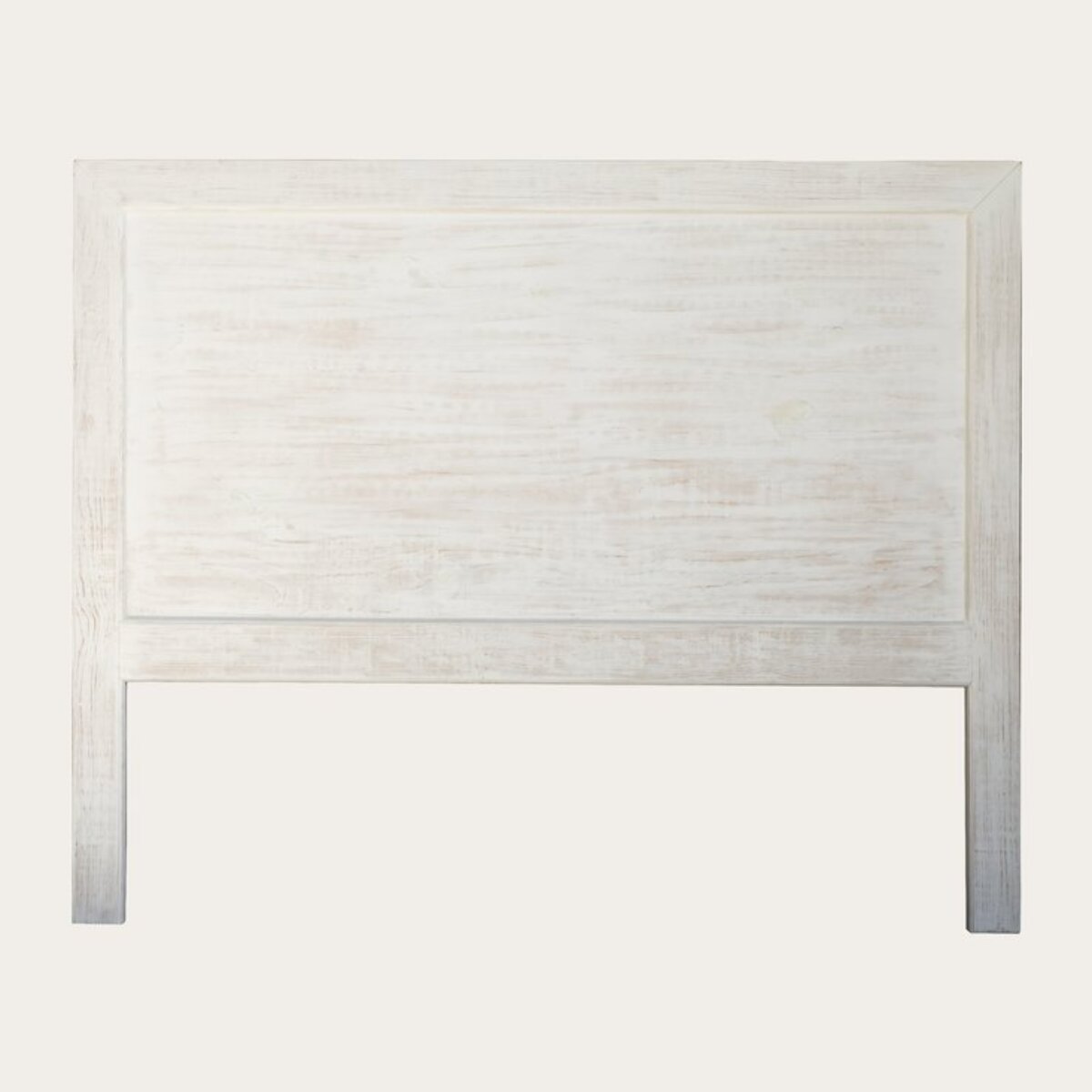 Tête de lit Oblak -bois massif d'araucaria-couleur blanc shabby 162 x 130 x 5 cm