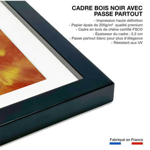 Affiche Sunny path par August Macke Affiche sous cadre noir