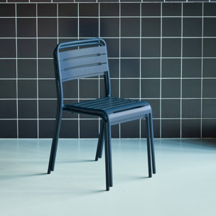 Chaise de jardin acier (lot de 2) AMÉLIA
