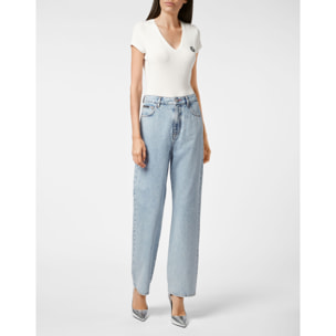 PHILIPP PLEIN Denim Trousers Loose Fit ICONIC PLEIN