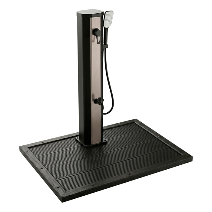 Doccia solare da giardino da 20L con pedana - Tanaga Bronze & Dasar