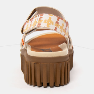 Sandalia de cuña 1573 FANTASY VICHY/BRIGHTON color Vichy