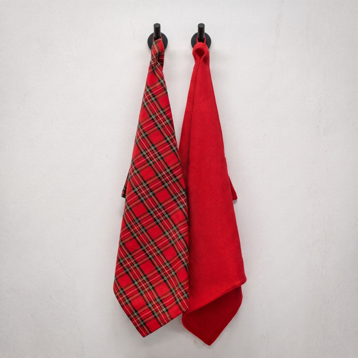 Set strofinacci in cotone - ROSSO