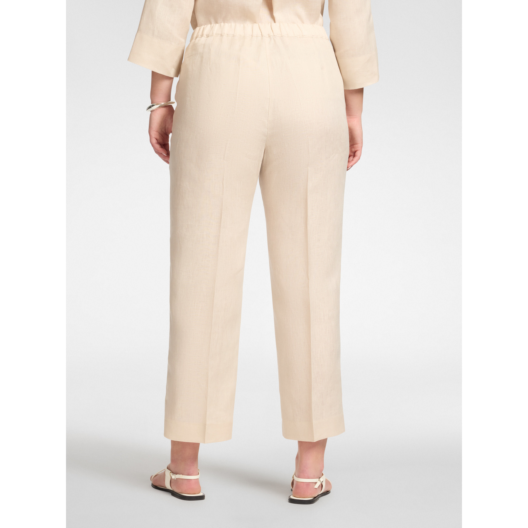 Elena Mirò - Pantalones de lino - Beige