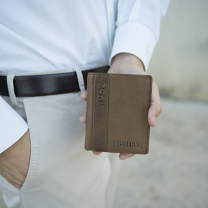 Cartera Hombre Piel Lois Elk Marron Oscuro