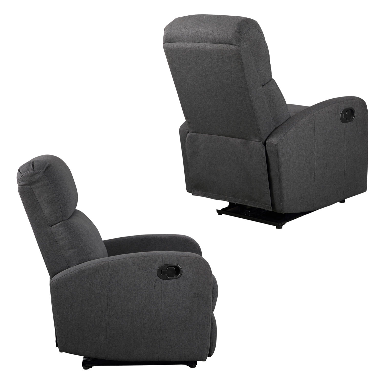 Fauteuil inclinable MAX gris anthracite