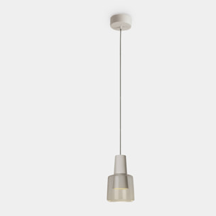 LEDS C4 Colgante Khoi Surfaced LED 22.7 Blanco cálido - 3000K ON-OFF Blanco 907lm