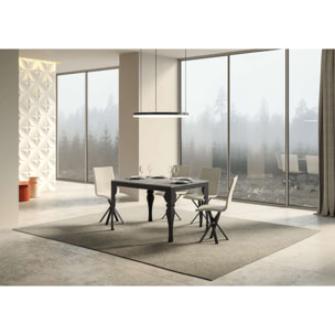 Table Paxon Evolution Dessus Ciment 90x120 Allongée 380 cadre Anthracite