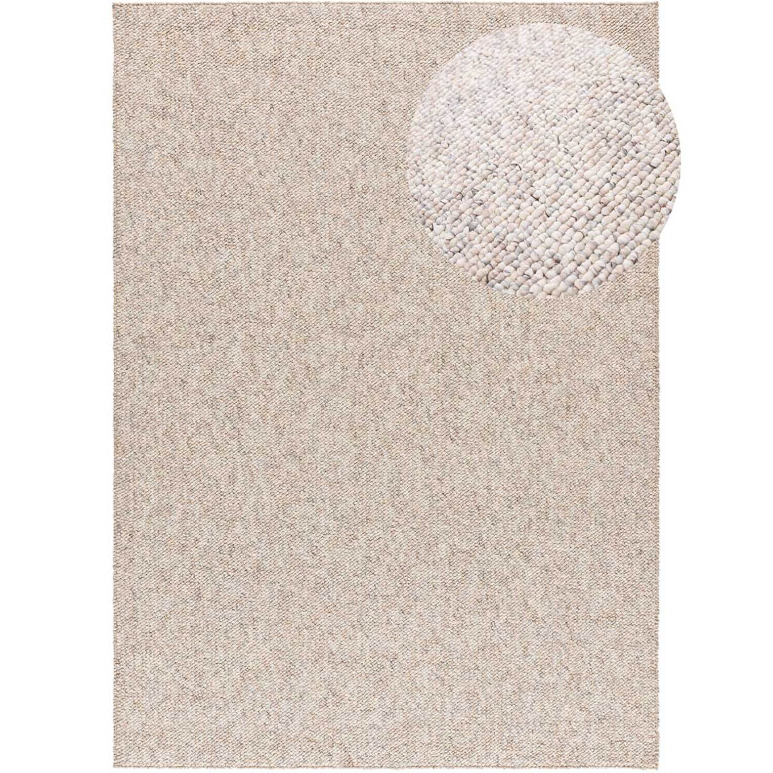PETRA Alfombra lavable tejido en bucle en crema, varias medidas disponibles.