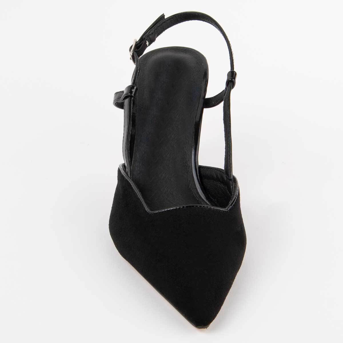 Zapato De Tacón - Negro - Altura: 6 Cm