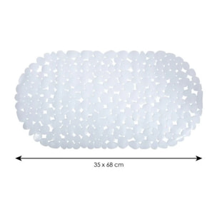 Tapis Fond de baignoire PVC GALETS Blanc MSV