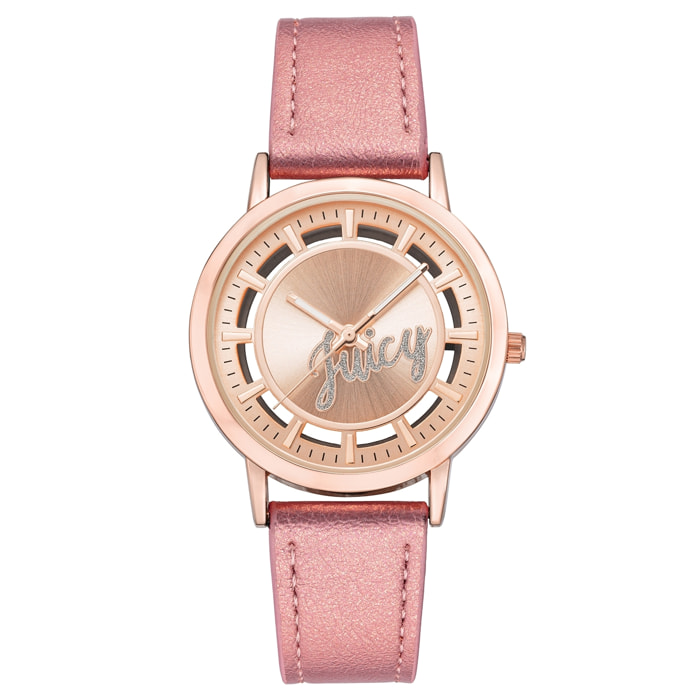 Reloj Juicy Couture JC1214RGPK Mujer Analogico Cuarzo con Correa de Polipiel