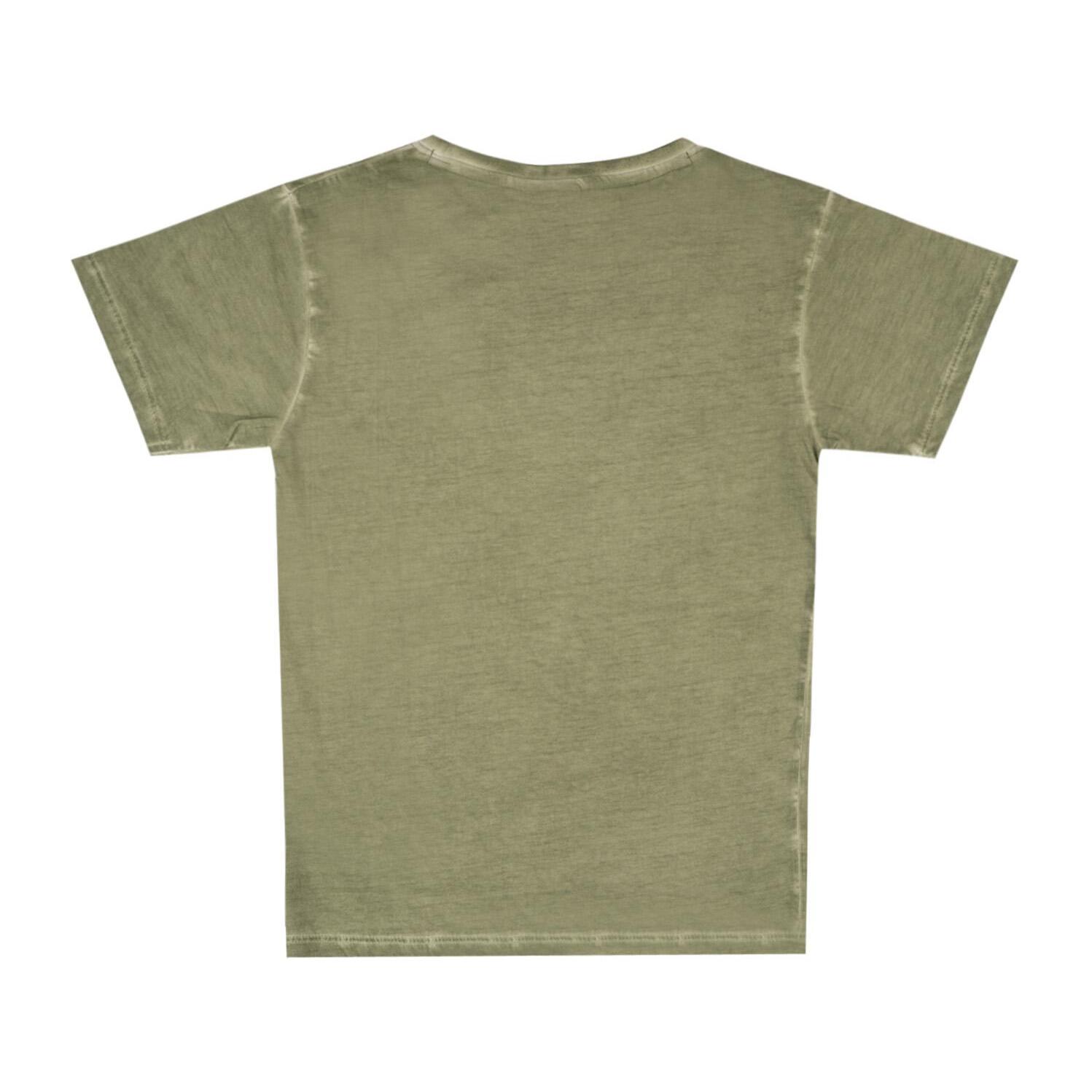 T-shirt a maniche corte da bambino con stampa "Washed"