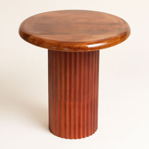 Meuble d'appoint strié en bois de manguier émaillé  ALTA