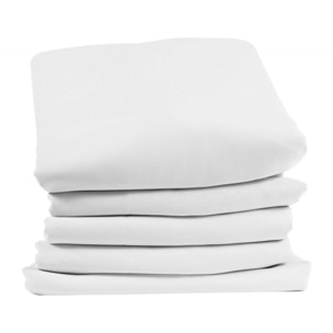 Rideau Séparateur de Pièce à galon et ourlet - Blanc