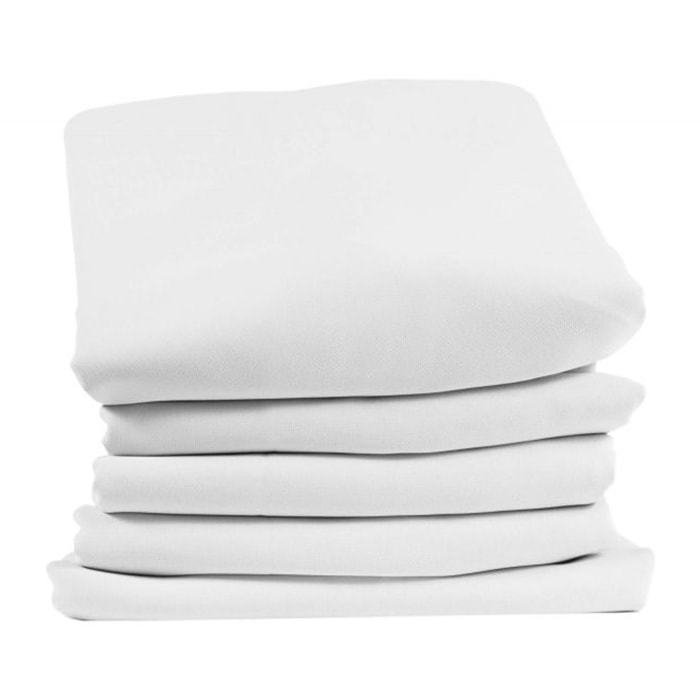 Rideau Séparateur de Pièce à galon et ourlet - Blanc