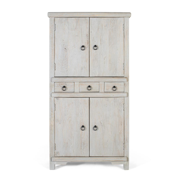 Buffet en bois de manguier 85 cm style rustique provençal
