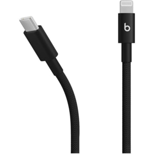 Câble de charge BEATS tissé USB-C vers Lightning 1M50 Noir int