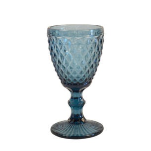 Strass Bleu - Lot de 6 verres à pied 20 cl