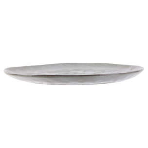 Assiette Galet 27.5x23cm Au Gres Du Temps Gris